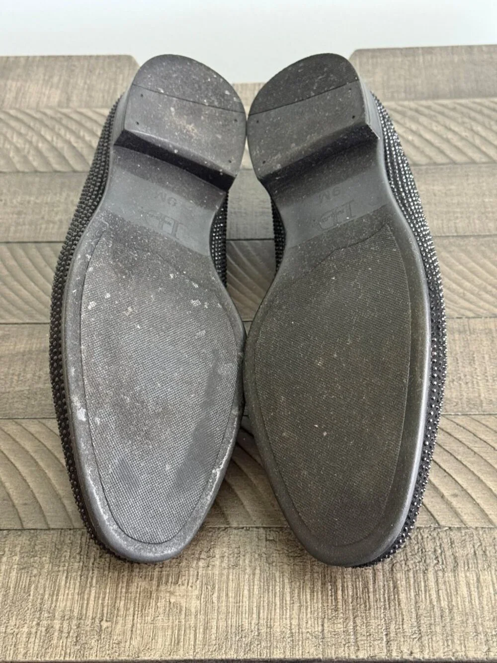 ID Required Sparkz Black Men's Loafers Size 9M